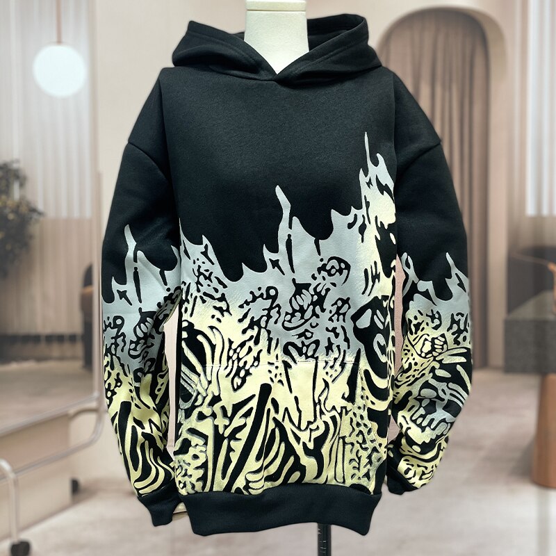 Streetwear Skull Print Hoodies