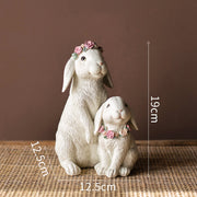 Garland Rabbit Decoration Ornaments Resin Home Accessories