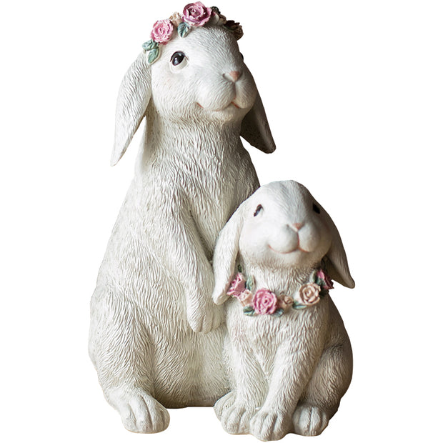 Garland Rabbit Decoration Ornaments Resin Home Accessories