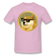 Men Clothing Dogecoin T Shirt Doge Coin Apparel Fashion Shor